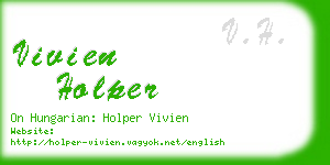 vivien holper business card